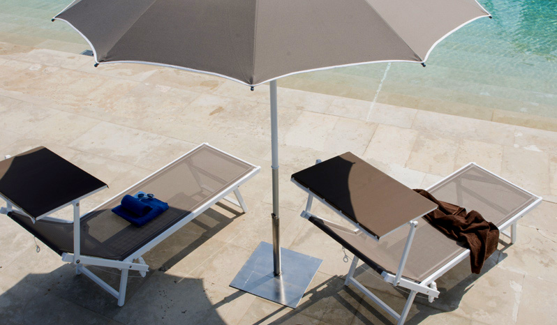 Pied de parasol en acier galvanisé Pied de parasol - gasparinicollection.com