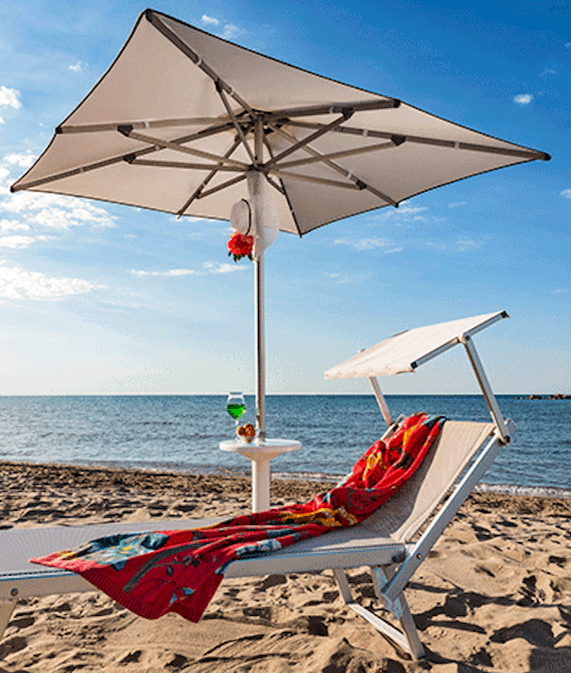 Parasol élégant en aluminium Picasso Beach - gasparinicollection.com