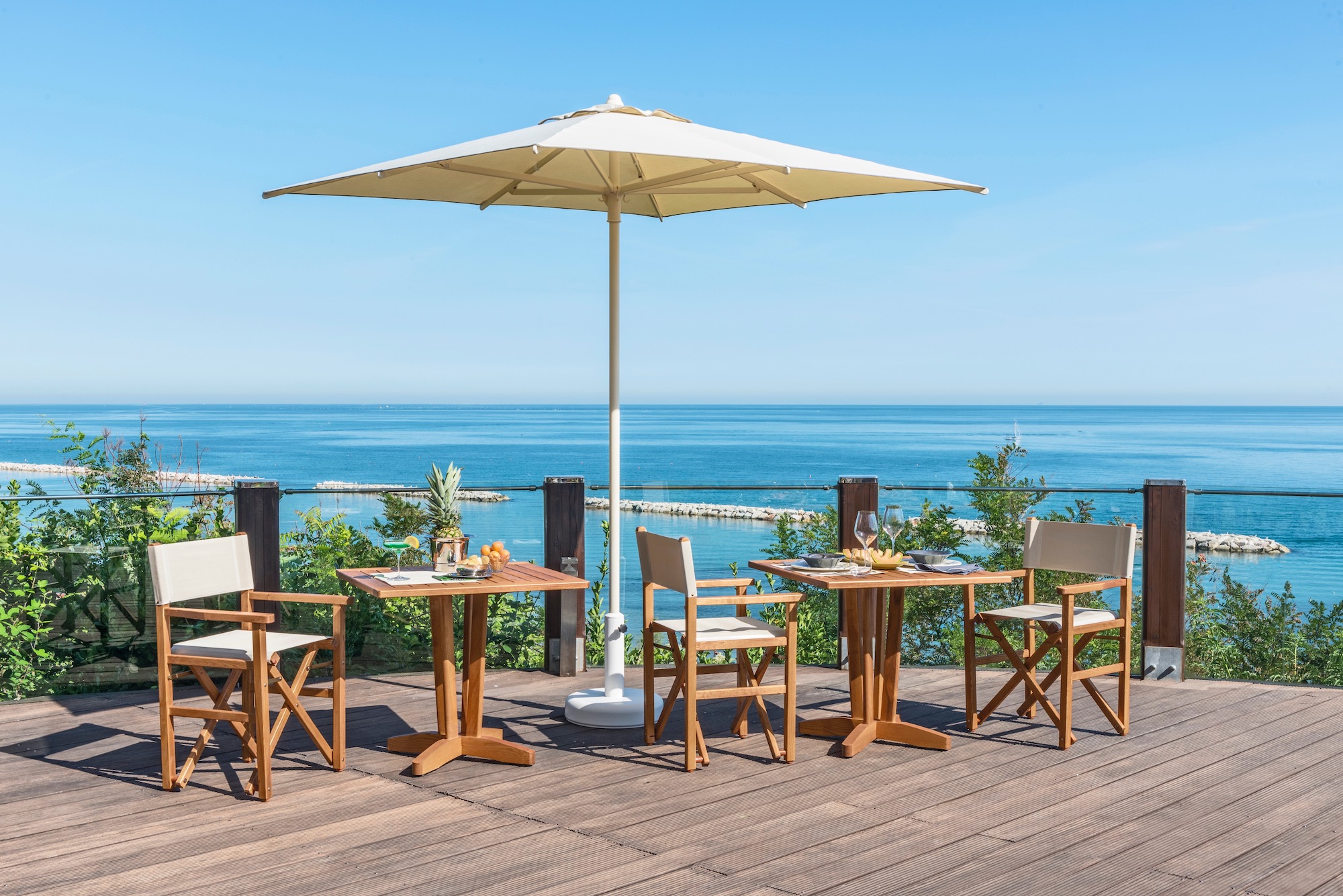 Chaise metteur en scène et table outdoor - Gasparini Collection