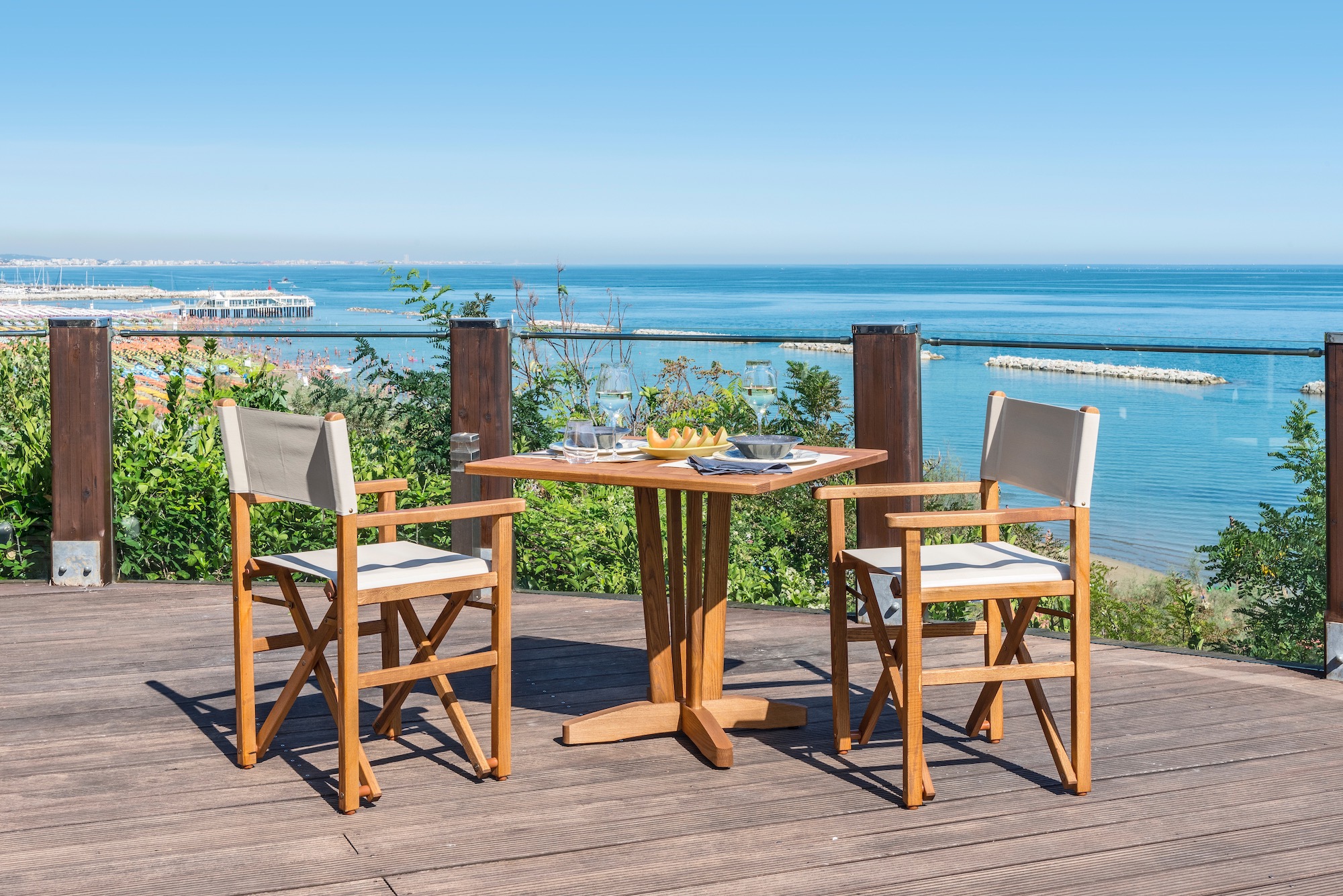 Chaise metteur en scène et table outdoor - Gasparini Collection