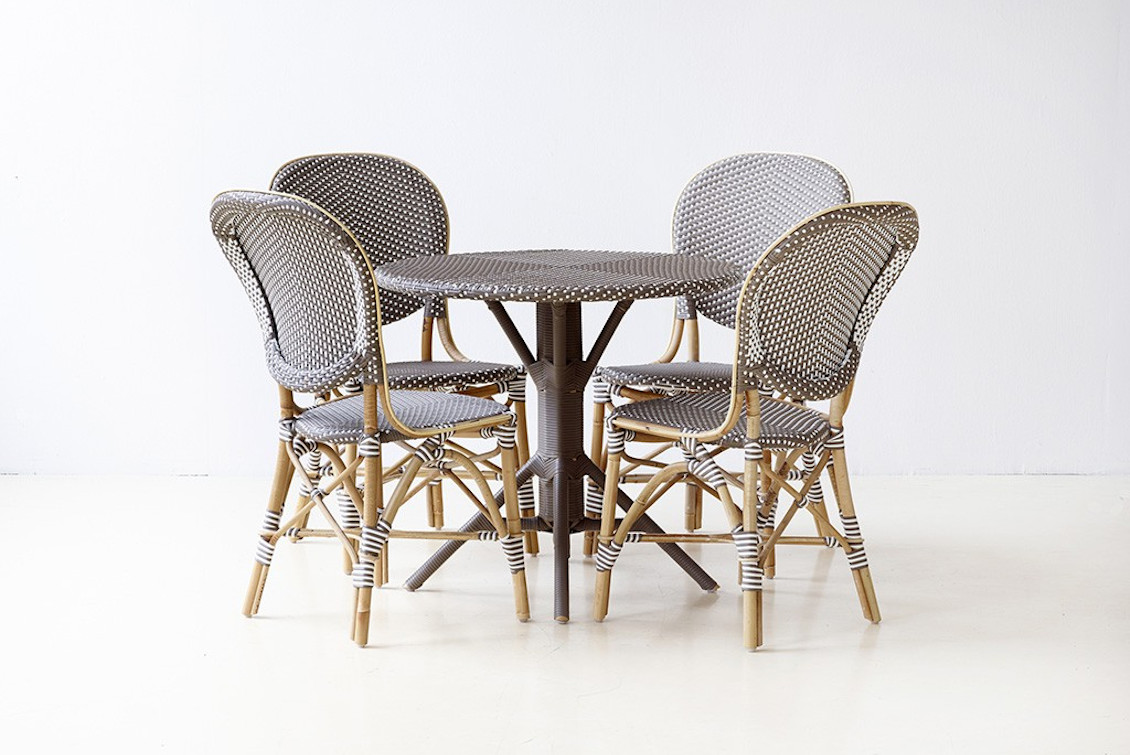 Chaise de repas Isabelle en rotin naturel brut - gasparinicollection.com