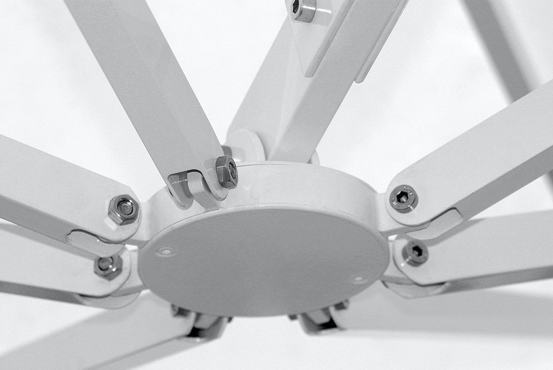 parasol déporté en aluminium pour professionnels