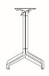 Croquis Base Frasca Table Frasca en Aluminium - Croquis - gasparini Collection